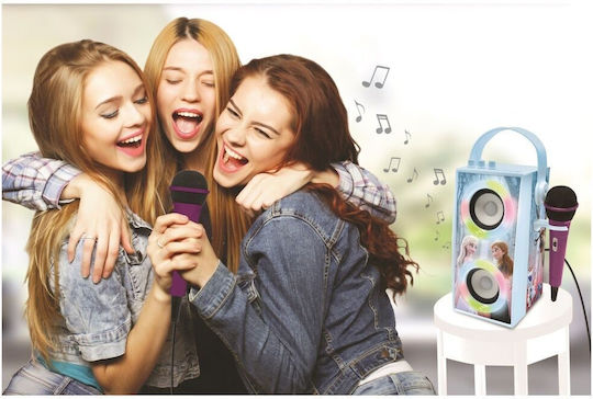 Lexibook Karaoke Speaker with Wired Microphone and Lighting Effects 23894C BTP180FZZ Light Blue
