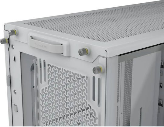 Corsair Frame 4000D RS Gaming Middle Tower Carcasă PC cu Deschidere Laterală Albă