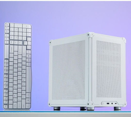 Jonsbo C6 Mini Tower Κουτί Υπολογιστή Λευκό