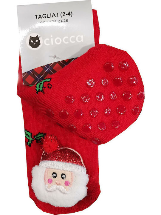 Ciocca Rote Kindersocken Weihnachts-Kaltschuhen Silikon "Weihnachtsmann" Code 2/360a Ciocca Rote Kindersocken Weihnachts-Kaltschuhen Silikon "Weihnachtsmann" Code 2/360a