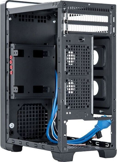 Chieftec Scorpion III Gaming Midi Tower Κουτί Υπολογιστή με Πλαϊνό Παράθυρο και RGB Φωτισμό Μαύρο