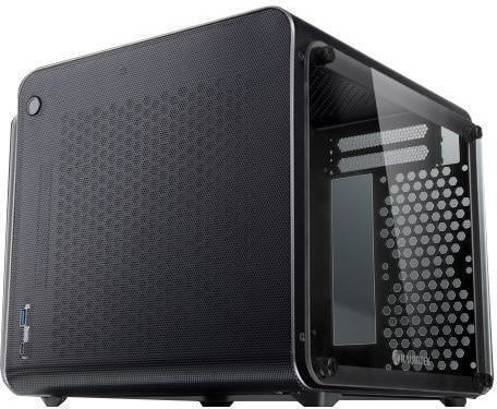 Raijintek Metis EVO TGS Gaming Mini-Turm Computergehäuse mit Seitenfenster Schwarz