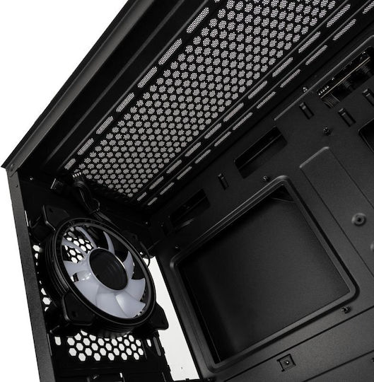 Kolink Unity Adapt Gaming Midi-Turm Computergehäuse mit Seitenfenster und RGB-Beleuchtung Schwarz
