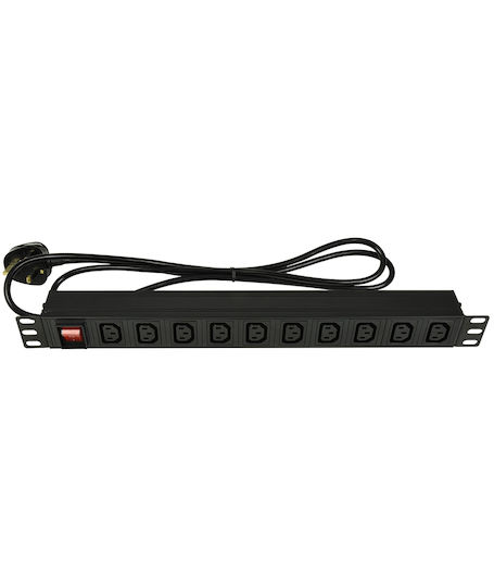 Unitate de Distribuție a Energiei Adastra 1U-PDU-10C13 pentru Montare în Rack, 8 Prize