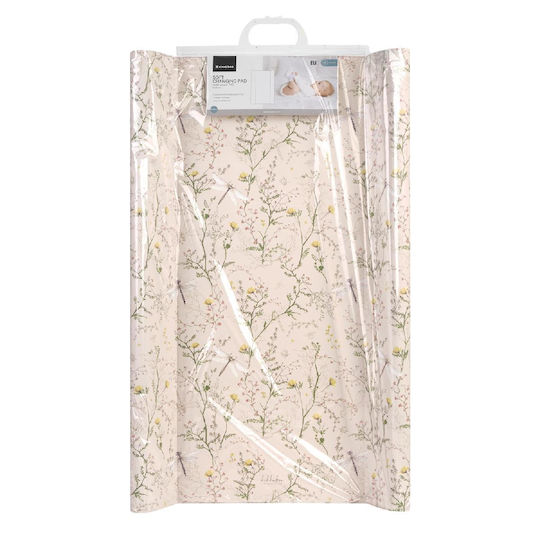 Kikka Boo Μαλακή Αλλαξιέρα με Κάλυμμα Secret Garden από Πλαστικό Μπεζ 50x80cm