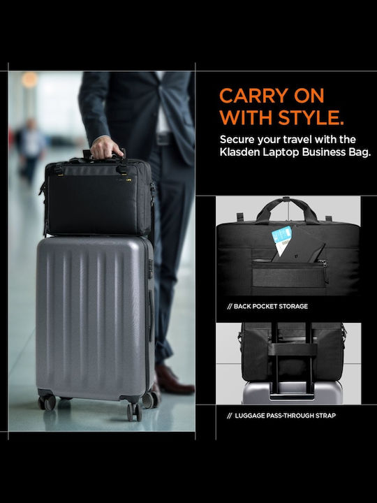 Spigen Sgp Klasden Dynamic Shield Kd300 Laptoptasche Schulter Laptop Notebook Macbook 15-16 Schwarz Afa09540