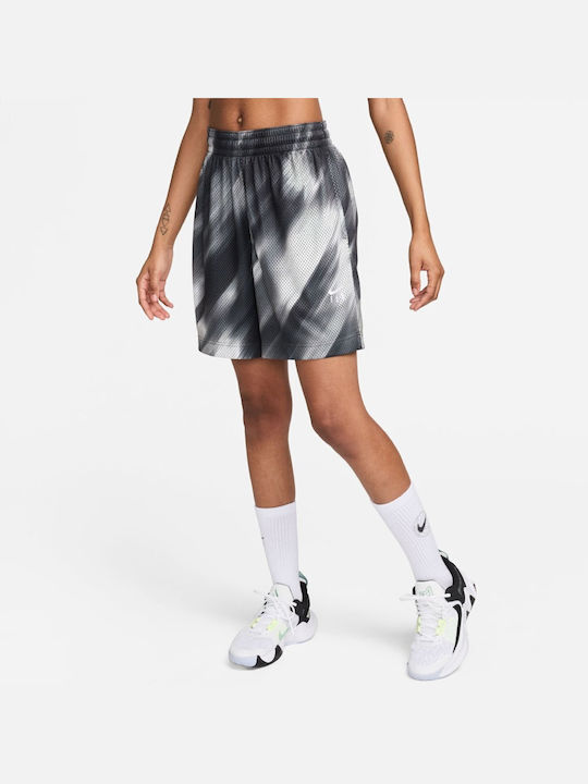 Swoosh Fly Γυναικεία Βερμούδα Dri-Fit Δερμάτινη Γκρι