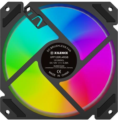 Xilence XF065 Reverse Blade Case Fan 120mm 1500rpm With ARGB Lighting And 4-Pin PWM Connection