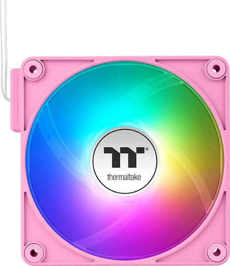 Thermaltake CT140 EX Case Fan with ARGB Lighting and Connection 3-Pin / 4-Pin PWM 3pcs Pink