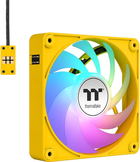 Thermaltake CT120 EX Case Fan with ARGB Lighting and Connection 3-Pin / 4-Pin PWM 3pcs Bumblebee
