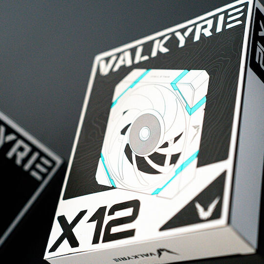 Valkyrie X12 Reverse Reverse Blade Case Fan 120mm (2150rpm / 80cfm) με ARGB Φωτισμό και Σύνδεση 4-Pin PWM