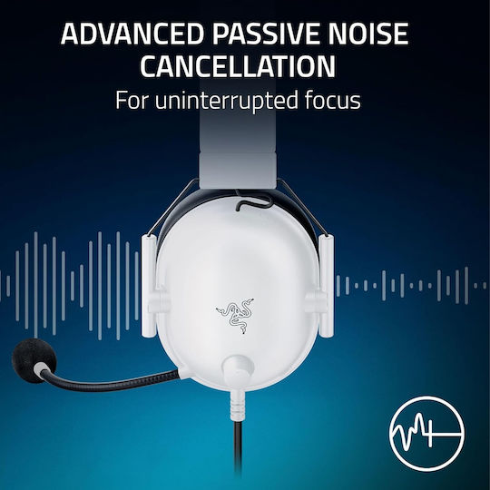 Razer BlackShark V2 X For Playstation Over Ear Gaming Headset with 3.5mm Connectivity White for PC / XBOX / Nintendo Switch / PS4 / PS5 / Nintendo Switch 2