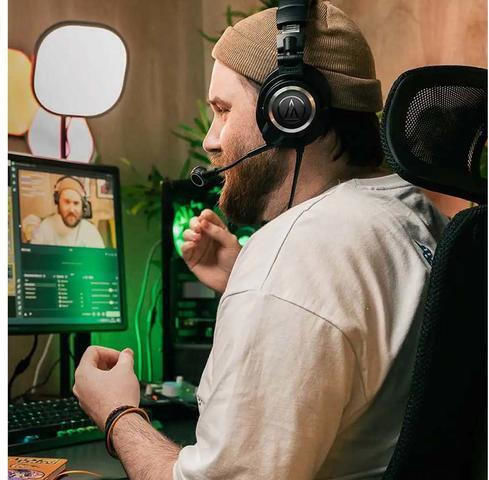 Audio Technica ATH-M50xSTS XLR Over Ear Gaming Headset με σύνδεση 3.5mm