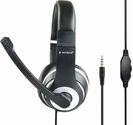 Gembird Maxter MHS-003 On Ear Gaming Headset cu conexiune 3,5mm Black/White