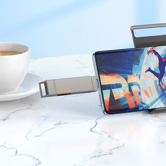Hoco UD15 256GB USB 3.2 Stick with connection USB-A & USB-C Black