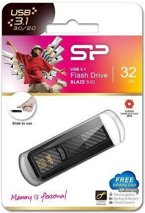 Silicon Power Blaze B50 32GB USB 3.2 Stick Black