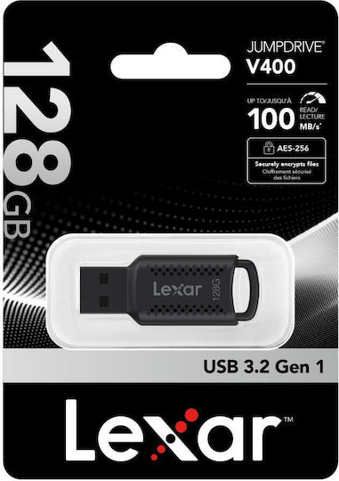 Lexar V400 128GB USB 3.0 Stick Μαύρο