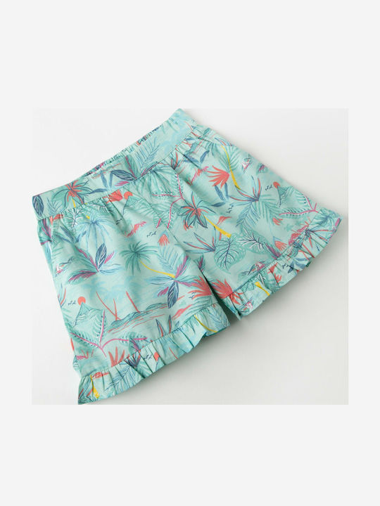 Zippy Printed Shorts Tropical Aqua Green Zippy Printed Shorts Tropical Aqua Green