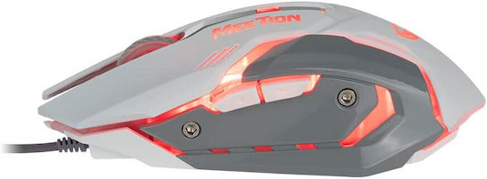Meetion M915 RGB Gaming Ποντίκι Λευκό