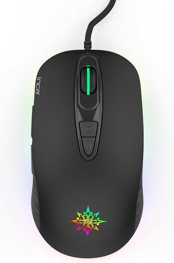 Inca IMG-348 RGB Gaming Gaming Maus 3200 DPI Schwarz