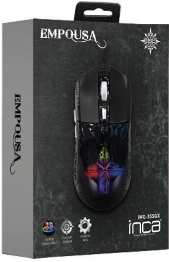 Inca IMG-355GX RGB Gaming Ποντίκι 7200 DPI Μαύρο