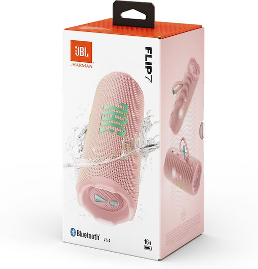 JBL Flip 7 Водоустойчиво Bluetooth високоговорител 35W с живот на батерията до 16 часа Pink