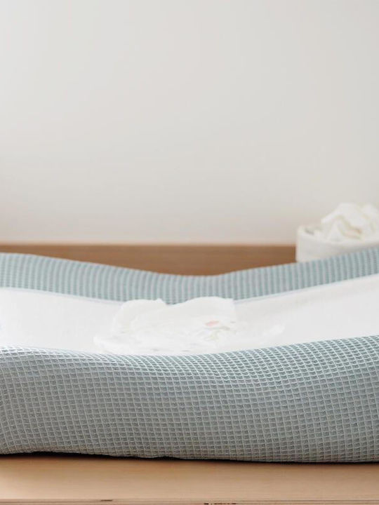 Beaba Beaba Wickelunterlage Für Babys Sofalange Aus Stoff Grün Blau