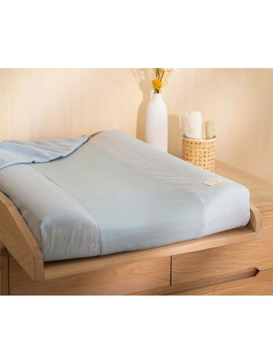 Nobodinoz Κάλυμμα Αλλαξιέρας Willow από Ύφασμα Soft Blue 50x70cm