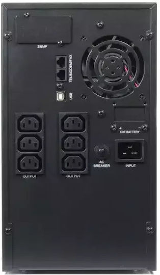 Energenie EG-UPS-PS3000-01 UPS Line-Interactive 3000VA 2400W With 6 IEC Outlets