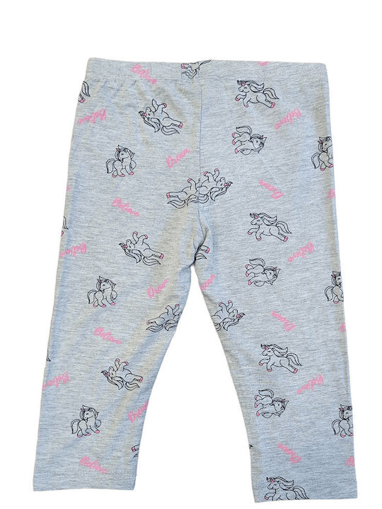 Kids Legging Cropped Gray