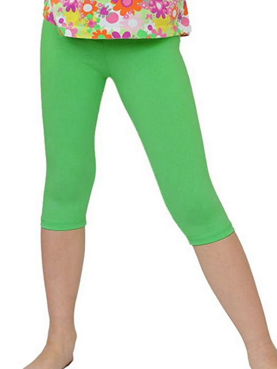 Capri Leggings Cotton Lycra Greek Blue Navy