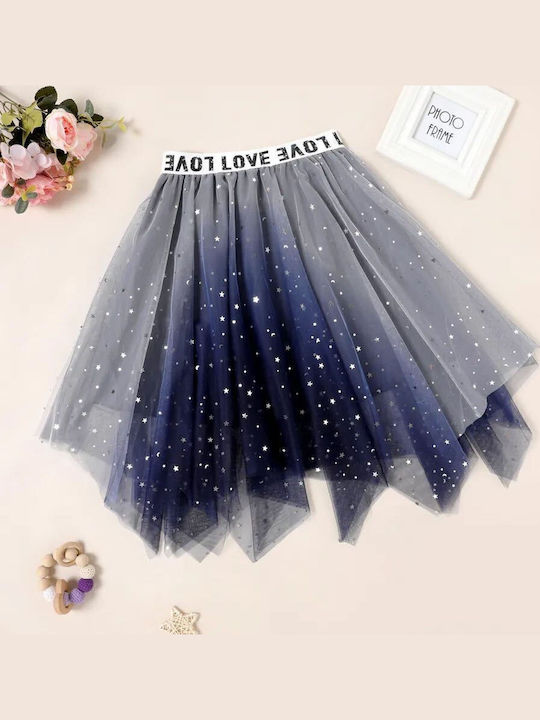 Φούστα Glitter Design Μπλε