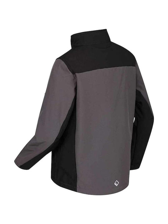 Regatta Kinder Sportjacke Kurz mit Futter & Kapuze Gray