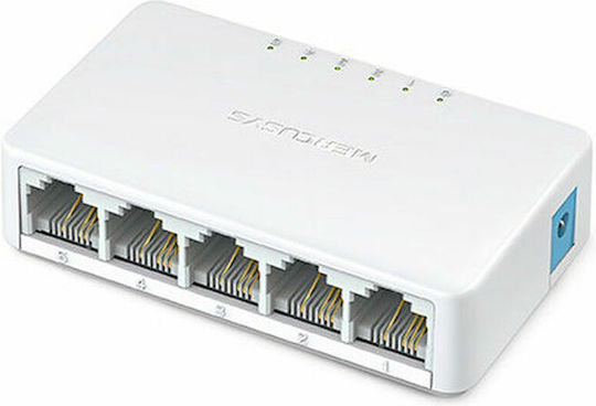 Mercusys MS105 v2.3 Unmanaged L2 Switch με 5 Θύρες Ethernet