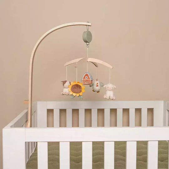Little Dutch Μόμπιλε Κούνιας με Μουσική Little Farm για 6+ Μηνών