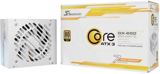 Seasonic CORE GX 650W White Computer Power Supply Full Modular 80 Plus Gold