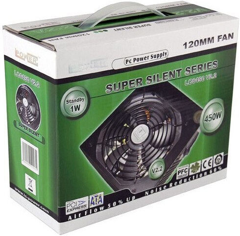 LC-Power LC6450 rev. 2.3 450W Negru Sursă de Alimentare Calculator Complet cu fir 80 Plus Bronze