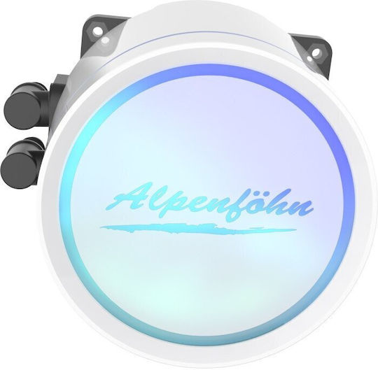 Alpenfoehn Gletscherwasser 240 ARGB Υδρόψυξη AIO CPU με 2 Ανεμιστήρες 120mm Λευκή