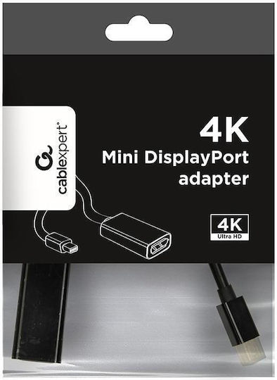 Cablexpert Convertor mini DisplayPort masculin în DisplayPort feminin 1buc A-mDPM-DPF4K-01
