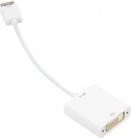 Sharkoon DisplayPort Männlich Zu DVI-D Weiblich Konverter Weiß