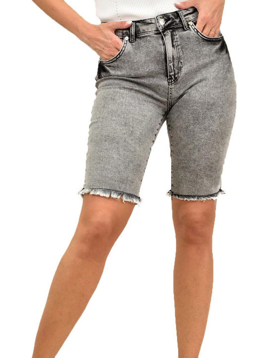 Damen Bermuda Jean Gray