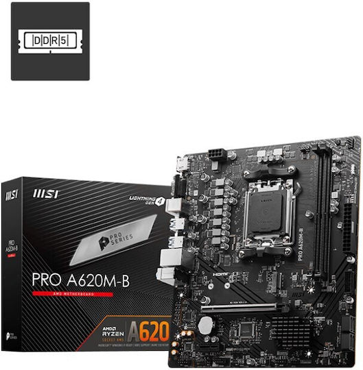 MSI Pro B650-A WIFI Motherboard ATX with AMD AM5 Socket