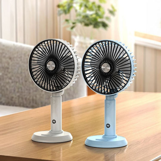 Telco Portable Rechargeable Fan With Clip 15cm USB Rechargeable Black Fan