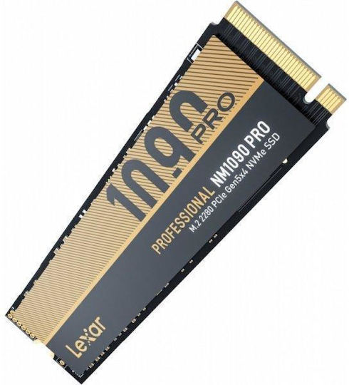 Lexar NM1090 Pro SSD 1TB τύπου M.2 με σύνδεση PCI Express 5.0 (PS5 Compatible) LNM109P001T-RNNNG