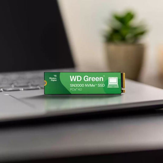 Western Digital Green SN3000 SSD 500GB M.2 Type PCI Express 4.0 Connection WDS500G4G0E-00CPS0 Bulk