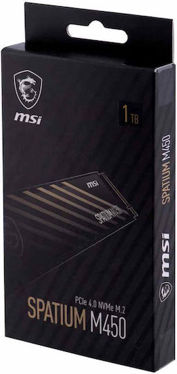 MSI Spatium M450 SSD 1TB M.2 Type PCI Express 4.0 Connection S78-440L0M0-P83