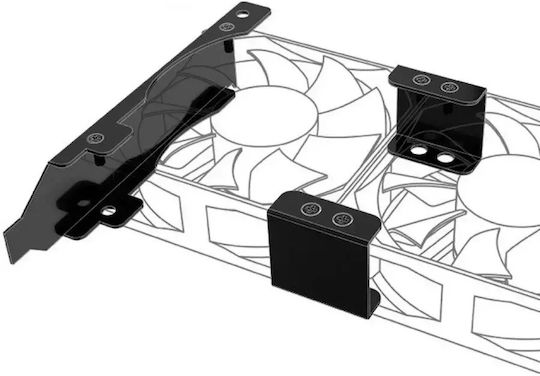 Akasa PCI slot bracket for 80/92mm fans AK-MX304-08BK
