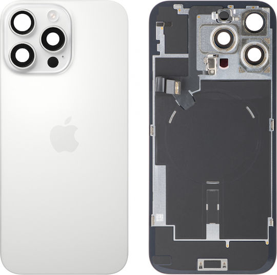 Capac Baterie Alb pentru Apple iPhone 16 Pro Max