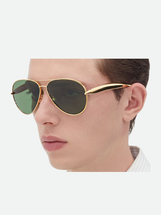 Bottega Veneta Sonnenbrillen Χρυσά mit Metall Gestell Bottega Veneta Sonnenbrillen Χρυσά mit Metall Gestell