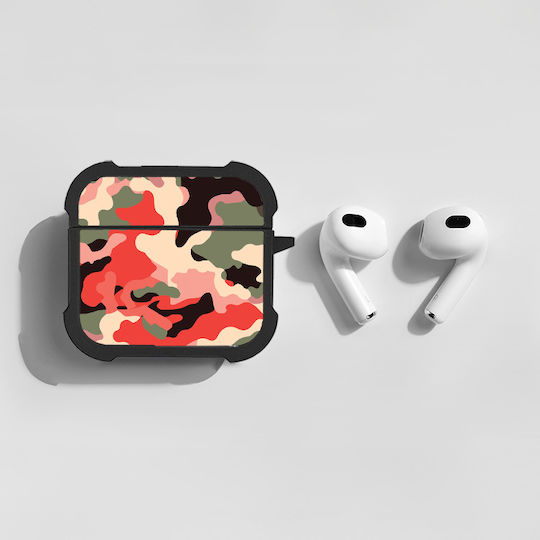 Sonique Camouflage Army Series Калъф в Червен цвят за Apple AirPods 4